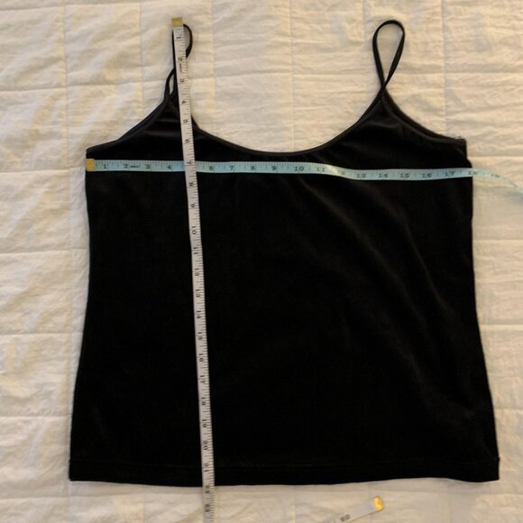 Laura Tyler Velour Camisole VTG, Black Size XL - Picture 5 of 5